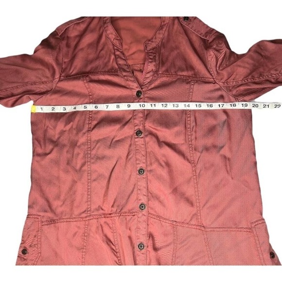 ANTHROPOLOGIE | Holding Horses Mariona Burnt Red Shirtdress Size 4 - Picture 7 of 8